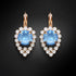 Auskari "Dīva (Ocean DeLite)" ar Swarovski™ kristāliem